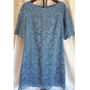 Eliza J Light Blue Lace Sheath Dress – Women’s 10 | Semi-Formal / Cocktail